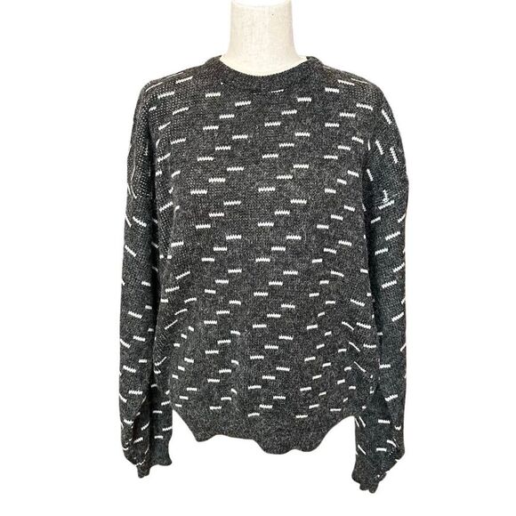 NWT Permit Mens Crew Neck Sweater Charcoal Gray/Ivory Size XL - Picture 12 of 12